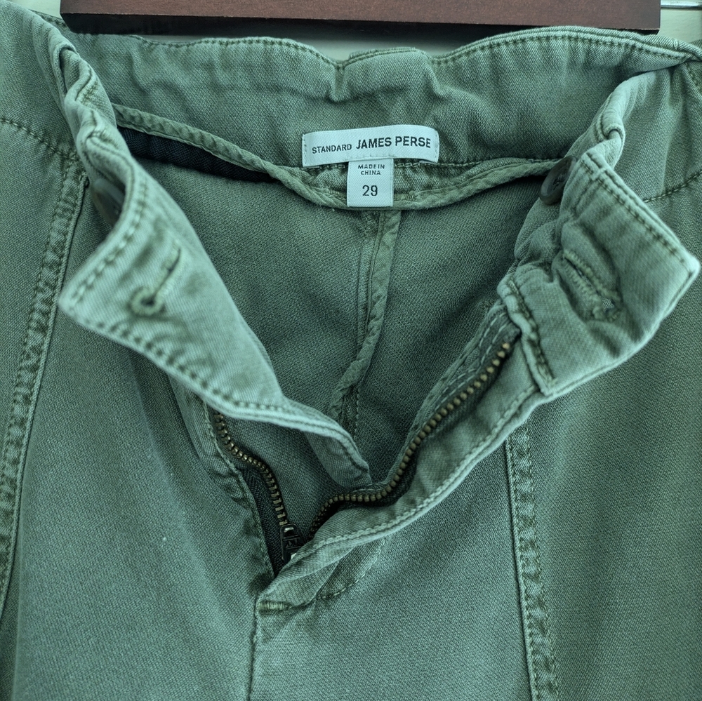 James Perse Utility/Cargo, Green Distressed Pants- 29 - Picture 4 of 6